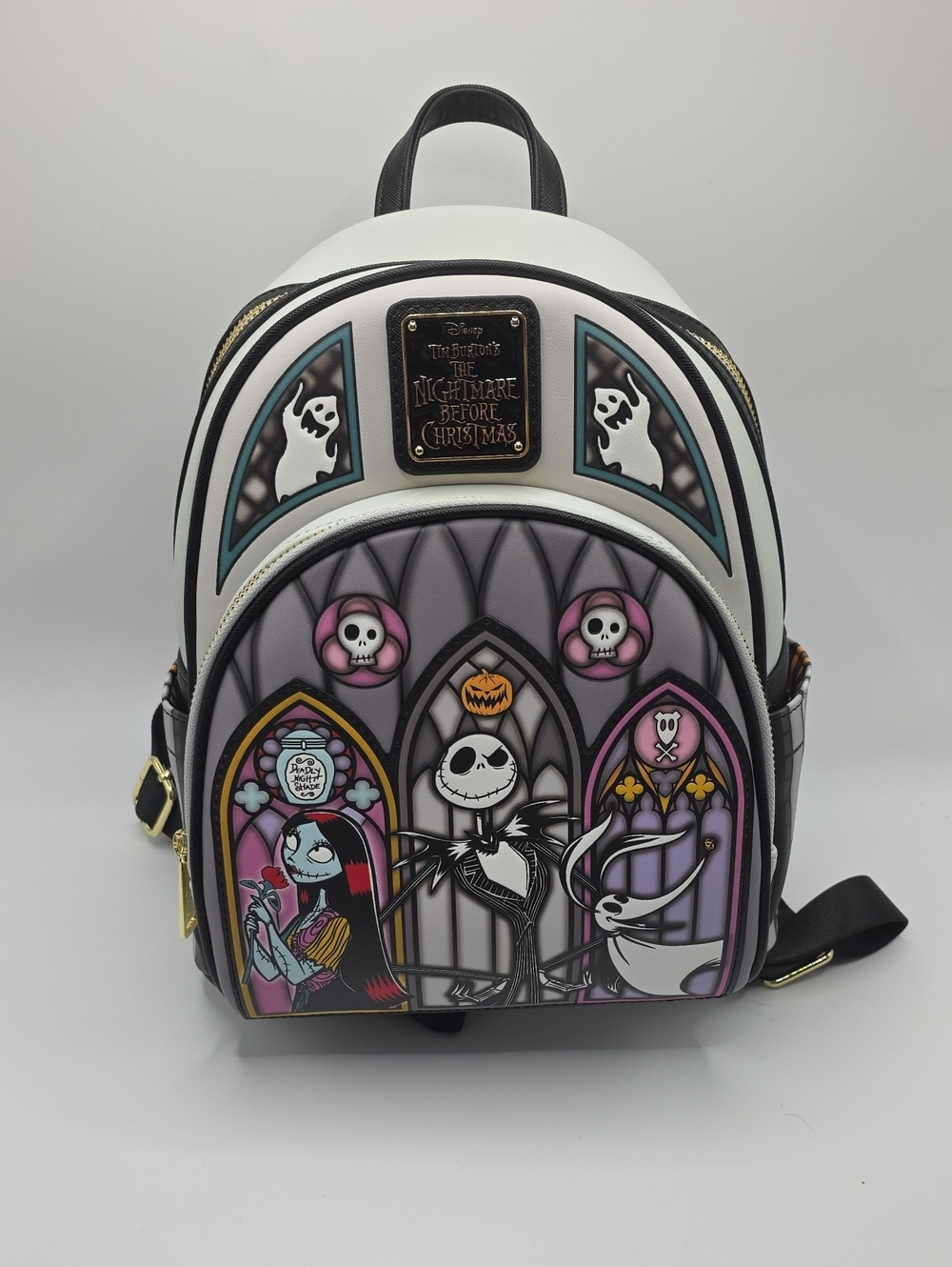 Loungefly The Nightmare Before Christmas Stained Glass Mini Backpack